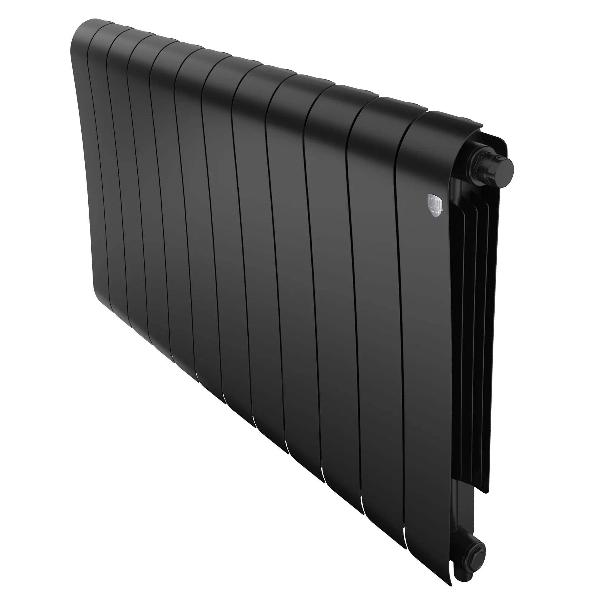 Радиатор биметаллический Royal Thermo Infinity 500 Noir Sable VR80 12 секций, нижнее подключение