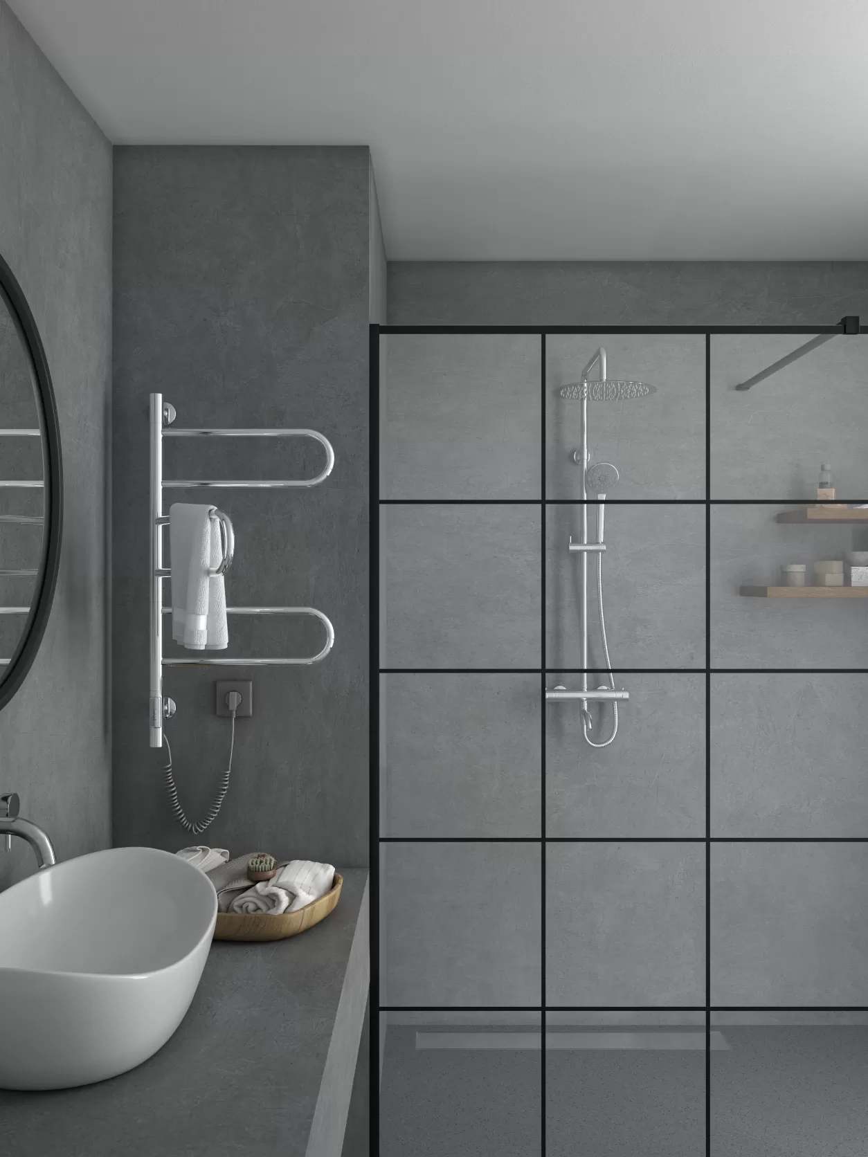 Полотенцесушитель электрический Vincea VTD-1R2CE 44х80, хром, таймер Полотенцесушитель электрический Vincea VTD-1R2CE 44х80, хром, таймер