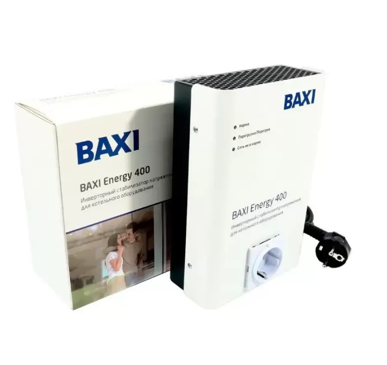 Инверторный стабилизатор напряжения Baxi Energy 400 для котлов (ST40001) Инверторный стабилизатор напряжения Baxi Energy 400 для котлов (ST40001)