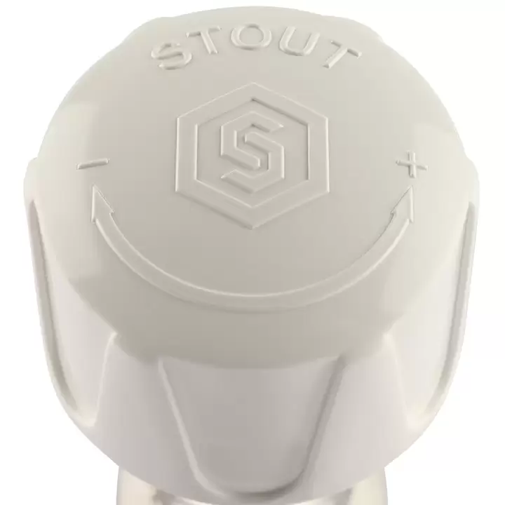 Клапан Stout ручной терморегулирующий, угловой 3/4 (SVR-2102-000020) Клапан Stout ручной терморегулирующий, угловой 3/4 (SVR-2102-000020)