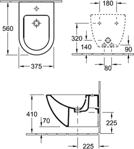 Биде подвесное Villeroy & Boch Subway (74000001) Биде подвесное Villeroy & Boch Subway (74000001)