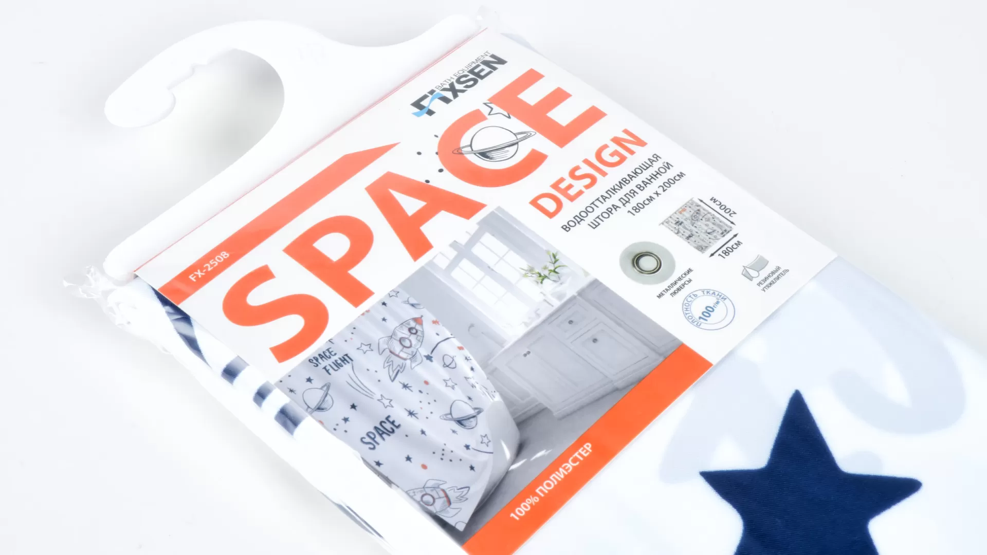 Штора для ванной Fixsen Design Space (FX-2508) Штора для ванной Fixsen Design Space (FX-2508)