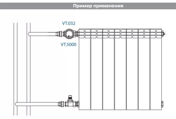 Клапан термостатический прямой Valtec 1/2" (VT.032.N.04)