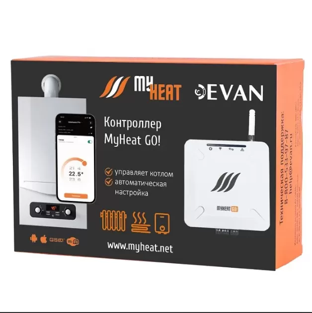 Контроллер отопления Эван MyHeat Go! (GSM и Wi-Fi)