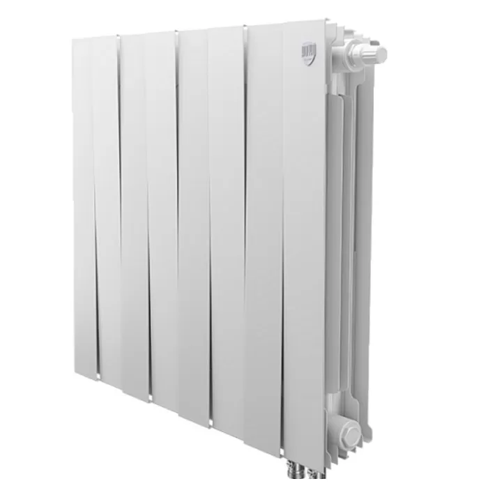 Биметаллический радиатор Royal Thermo PianoForte 500 Bianco Traffico VDR 8 секций, с нижним подключением