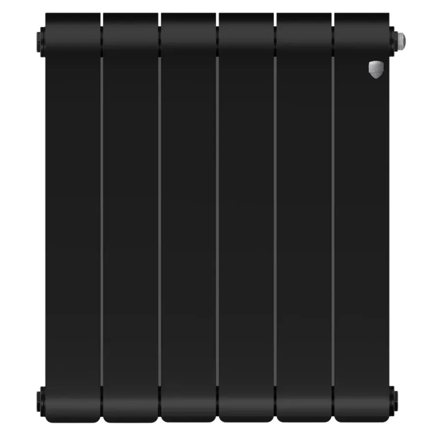 Радиатор биметаллический Royal Thermo Infinity 300 Noir Sable VR80 6 секций, нижнее подключение
