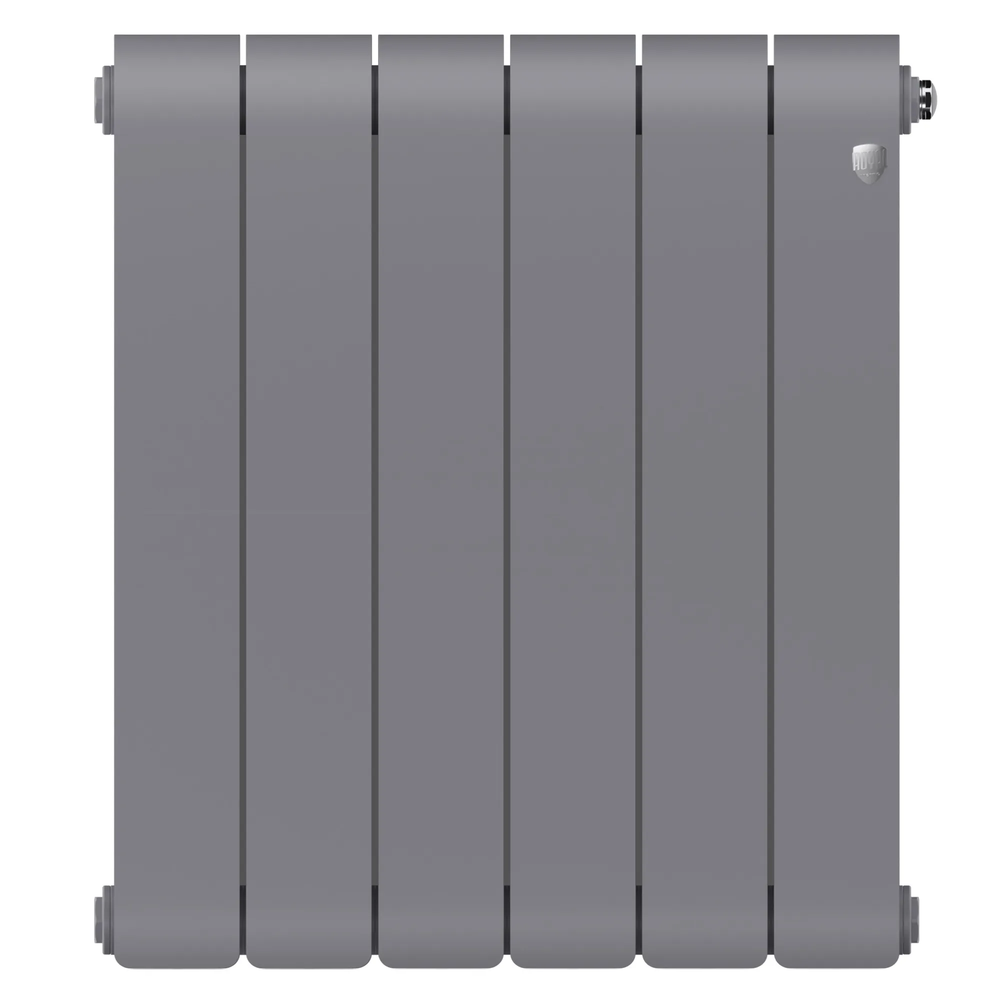Радиатор биметаллический Royal Thermo Infinity 500 Silver Satin 6 секций, боковое подключение