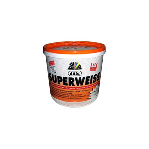 Dufa Superweiss RD4 для стен и потолков водно-дисперсионная глубокоматовая, Белый Dufa Superweiss RD4 для стен и потолков водно-дисперсионная глубокоматовая, Белый