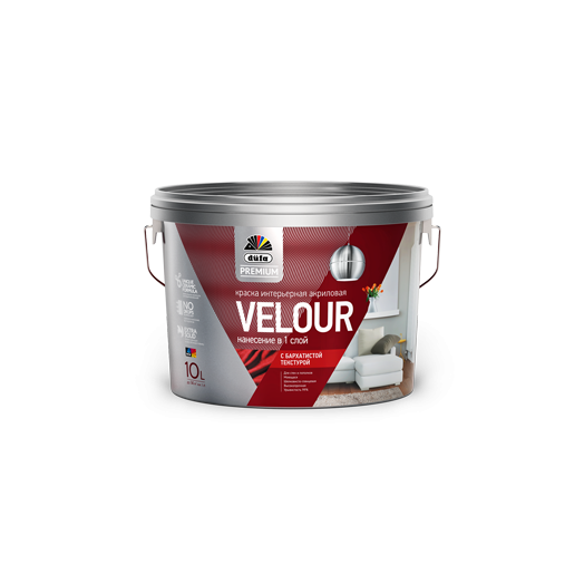 Dufa Premium Velour для стен и потолков глубокоматовая, Белый Dufa Premium Velour для стен и потолков глубокоматовая, Белый
