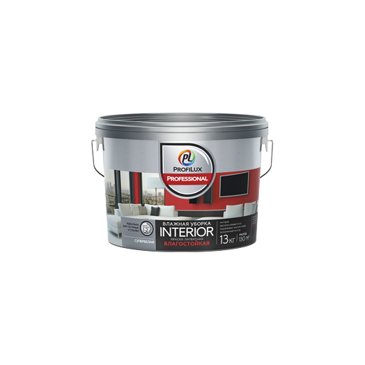 Profilux Professional Interior для стен и потолков водно-дисперсионная матовая, Белый Profilux Professional Interior для стен и потолков водно-дисперсионная матовая, Белый