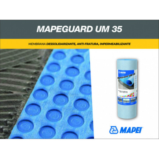 уникальный текст - Гидроизоляционная мембрана Mapei Mapeguard UM 35, синяя 1 х 30 м