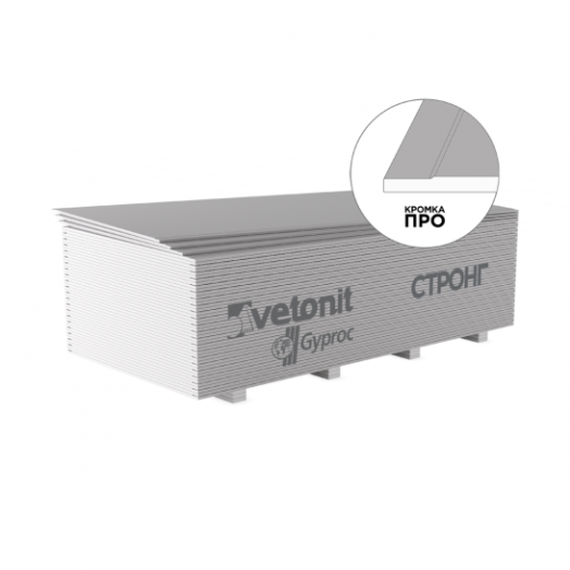 Гипсокартон Vetonit СТРОНГ 15*1200*3000 мм