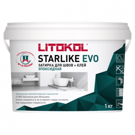 Затирка для швов эпоксидная 1 кг LITOKOL STARLIKE EVO S 202 NATURALEO Затирка для швов эпоксидная 1 кг LITOKOL STARLIKE EVO S 202 NATURALEO