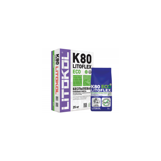 Клеевая смесь LITOKOL LitoFlex K80 ECO 5 кг Клеевая смесь LITOKOL LitoFlex K80 ECO 5 кг