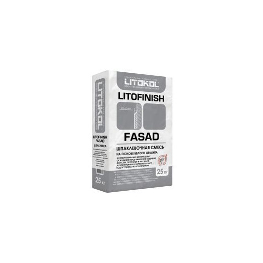 Шпаклевка LITOKOL LITOFINISH FASAD 25 кг