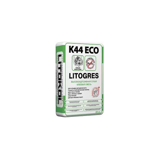 Цементная клеевая смесь 25кг LITOKOL LITOGRES K44 ECO Цементная клеевая смесь 25кг LITOKOL LITOGRES K44 ECO