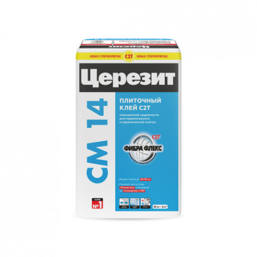 Клей для плитки и керамогранита Церезит CM 14 (класс С2) 25 кг