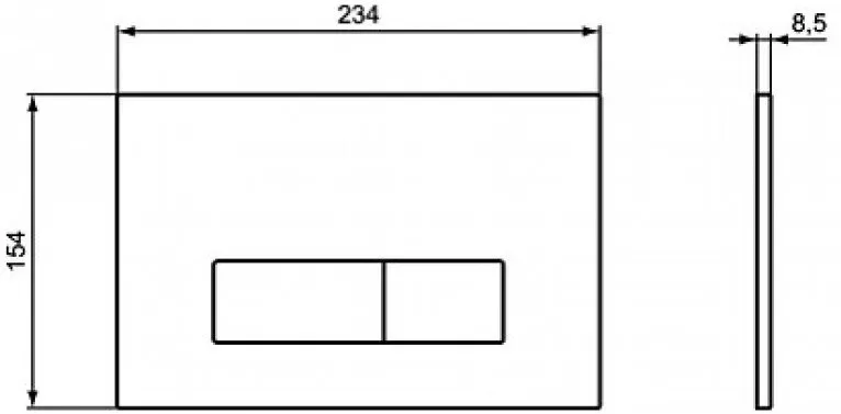 Кнопка смыва Ideal Standard Oleas R0121AC белая Кнопка смыва Ideal Standard Oleas R0121AC белая
