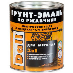 Грунт-эмаль по ржавчине 3 в 1 Dali гладкая глянцевая