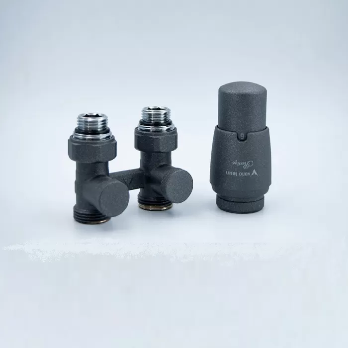 Комлект Vario Term Premium Eleganckie 3/4" (темный структурный графит) для прямого подключения с термоголовкой (EPRNYGS0215C/FP)