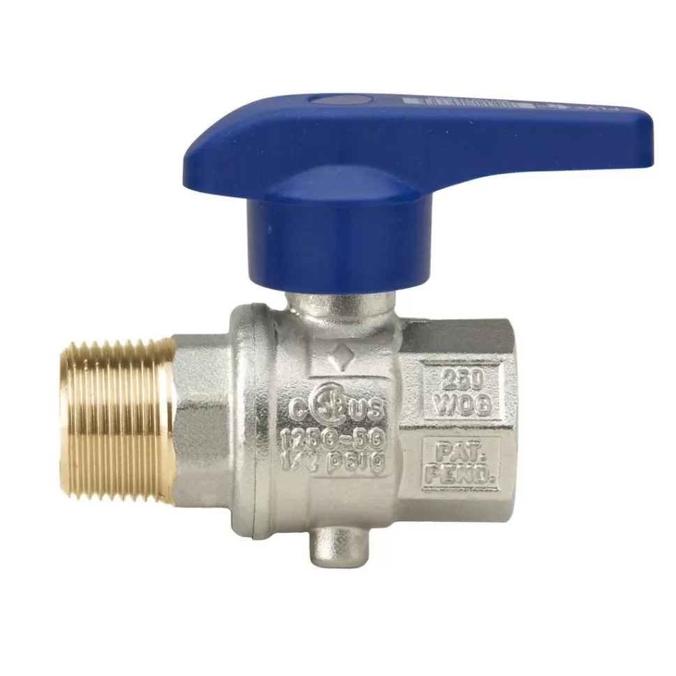 Кран дисковый Rubinetterie Bresciane Eurofly 600301 1/2" ВР/НР (60030104)