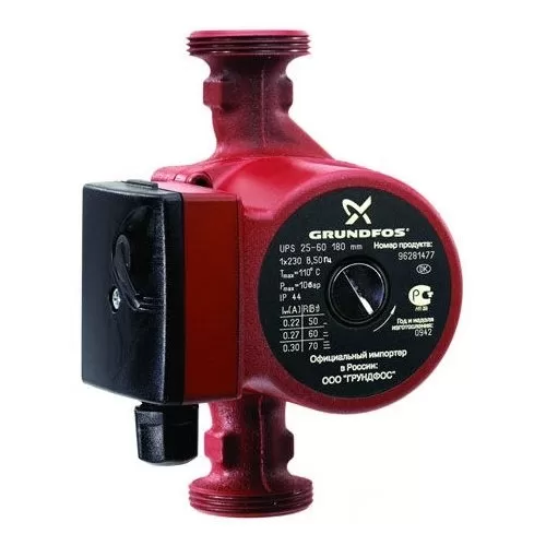 Насос циркуляционный с двигателем с мокрым ротором Grundfos UPS 25-40 N 1x230 В 50 Гц (арт. 96913060)