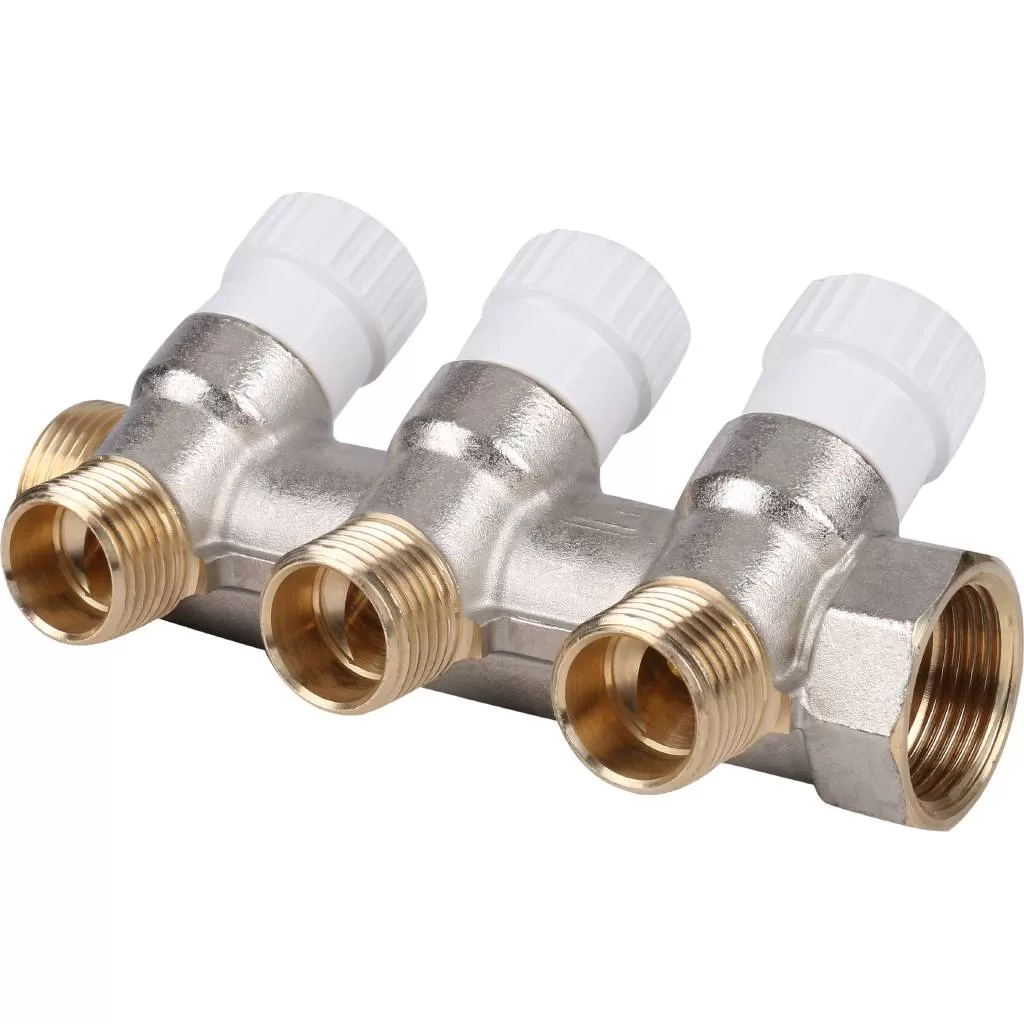 Коллектор STOUT распределительный 3/4", 3 отвода 1/2" (SMB 6851 341203)