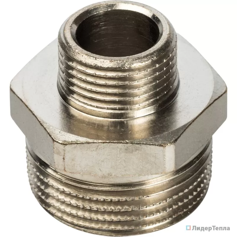 Stout Ниппель НН переходной никелированный 3/4" х 3/8" (арт. SFT-0004-003438)