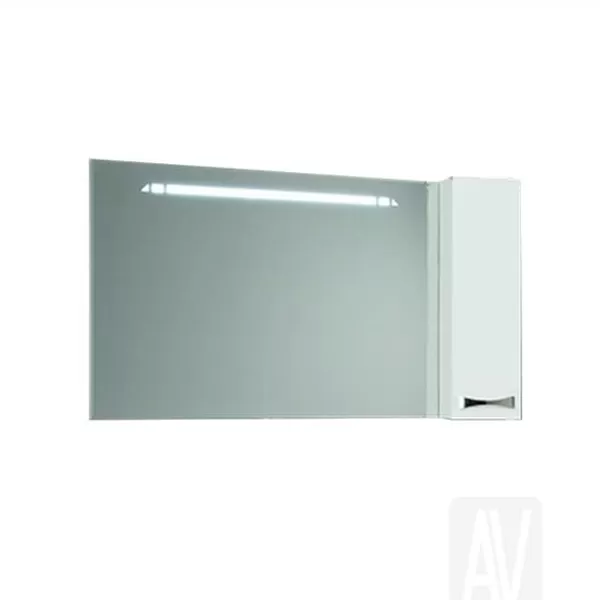 Зеркало шкаф Акватон Диор 120 белый (1A110702DR01R)