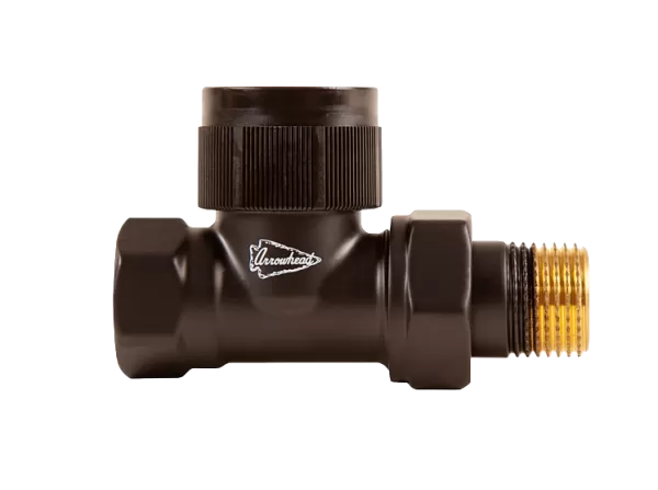 Термостатический радиаторный клапан Arrowhead Element, прямой, Ду20 (черный)