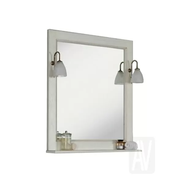 Зеркало Акватон Жерона 85 белое серебро (1A158702GEM20)