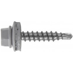 Саморез кровельный 4,8х35 RAL 7004 серый