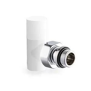 Вентиль SR Rubinetterie Tondera Light угловой, ручной 1/2", цвет белый (0774-1500VC0A)