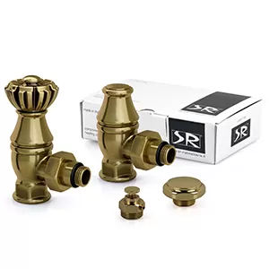 Комплект угловых вентилей SR Rubinetterie Liberty 1/2"х3/4" цвет бронза (0320-2000Z000)
