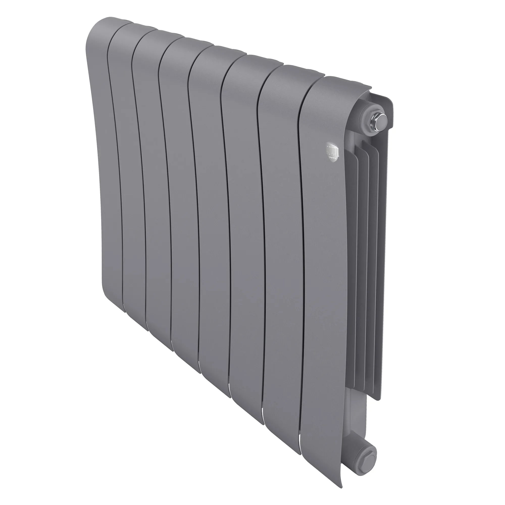 Радиатор биметаллический Royal Thermo Infinity 500 Silver Satin 8 секций, боковое подключение