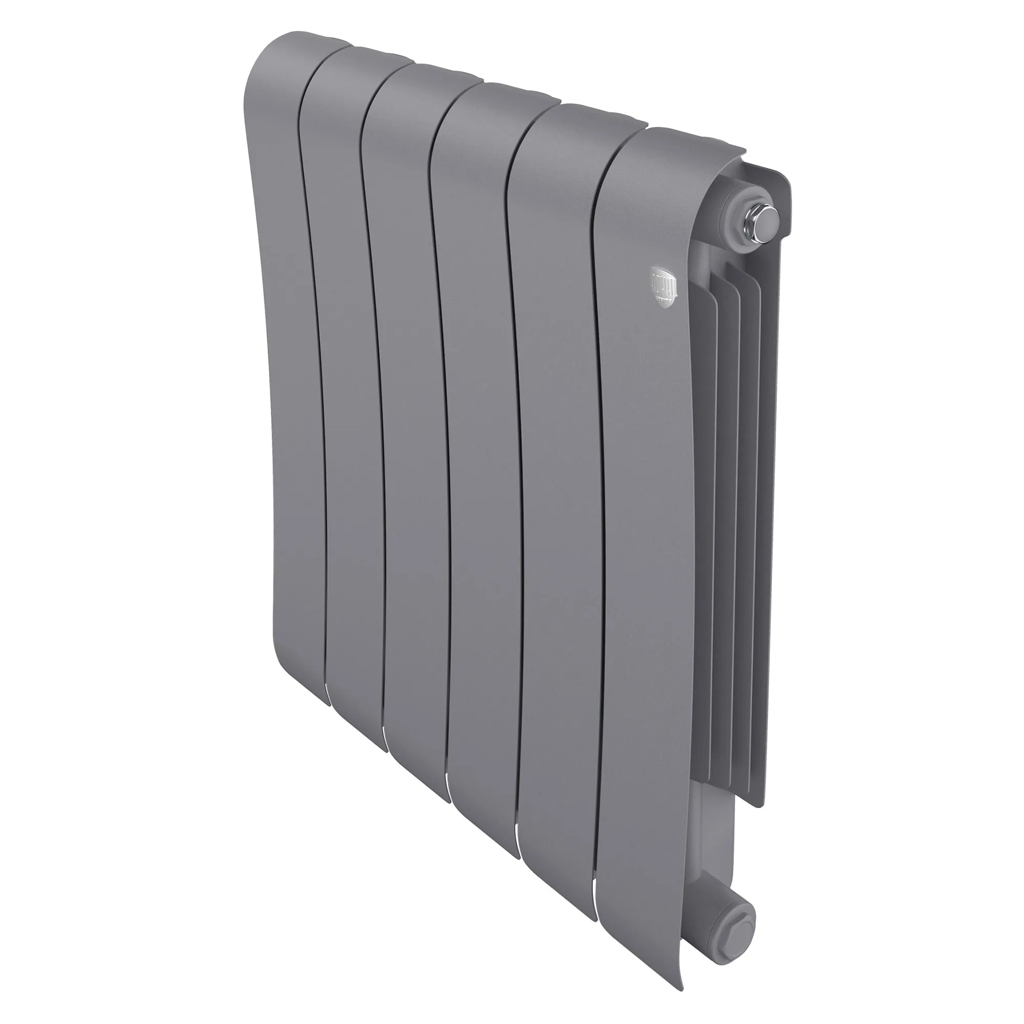 Радиатор биметаллический Royal Thermo Infinity 500 Silver Satin 6 секций, боковое подключение