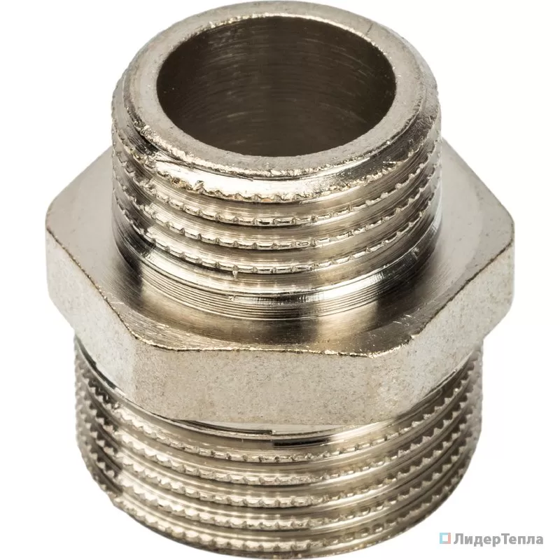 Stout Ниппель НН переходной никелированный 3/4" х 1/2" (арт. SFT-0004-003412)