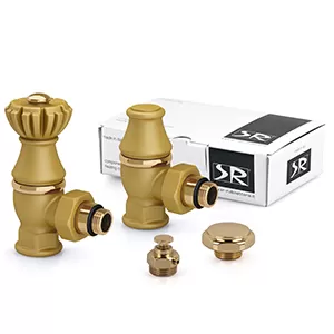 Комплект угловых вентилей SR Rubinetterie Liberty 1/2"х3/4" цвет золото (0320-2000V00R)