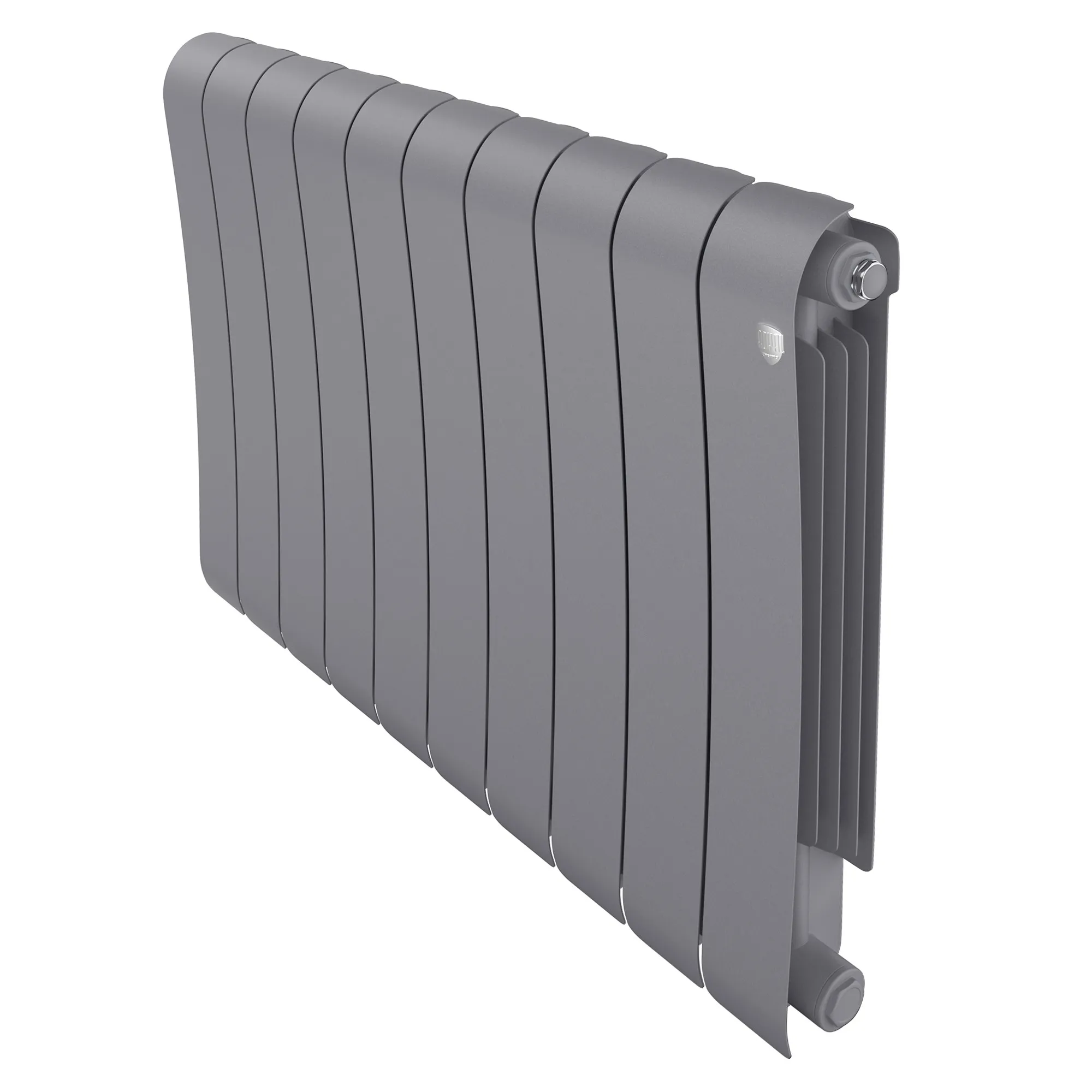 Радиатор биметаллический Royal Thermo Infinity 500 Silver Satin 10 секций, боковое подключение