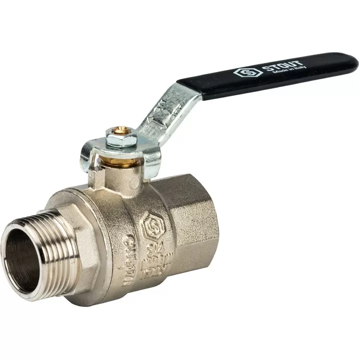 Кран шаровой STOUT полнопроходной, ВР/НР, ручка рычаг 3/4" (SVB-0003-000020)