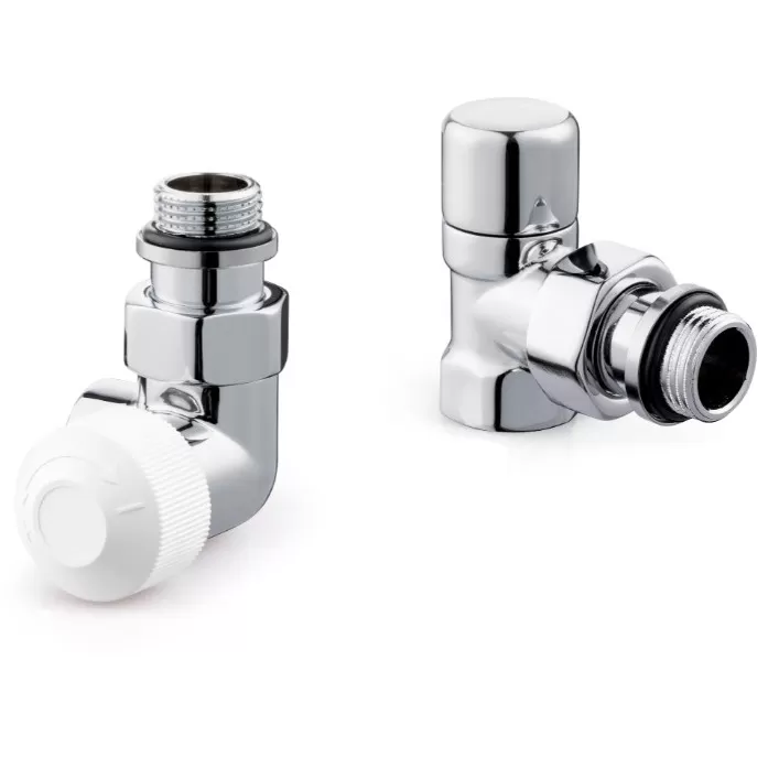 Набор термостатический для радиатора трехосевой ROYAL THERMO Design 1/2"М30х1,5 (Хром) (RTE 07.0018 RT)