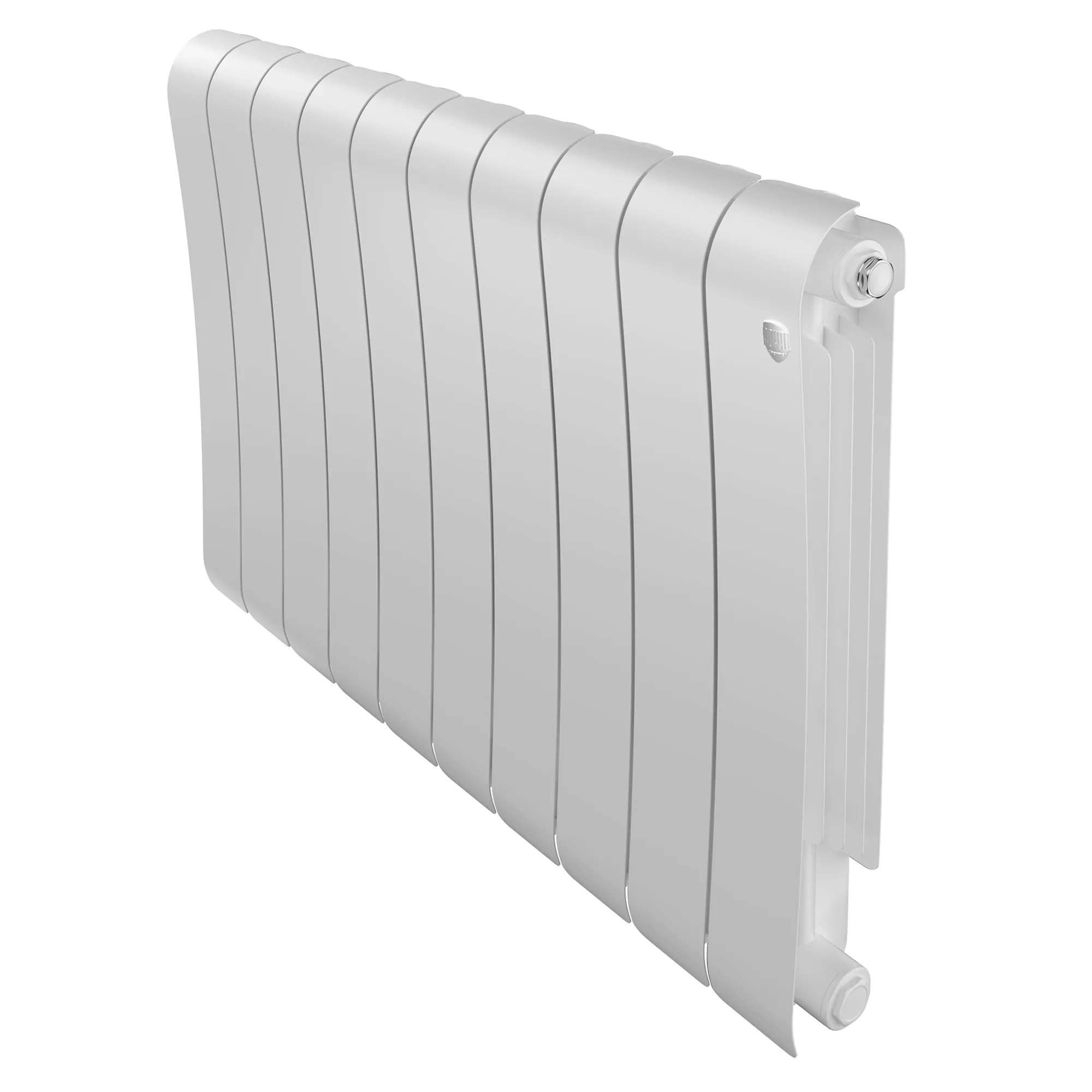 Радиатор биметаллический Royal Thermo Infinity 500 Bianco Traffico 10 секций, боковое подключение