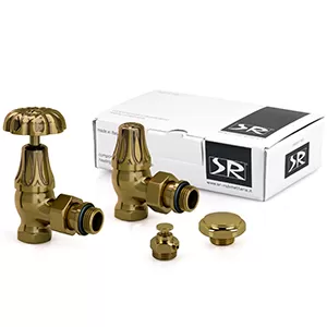 Комплект угловых вентилей SR Rubinetterie Floral Old Style 1/2" цвет бронза (K337-1500Z000)