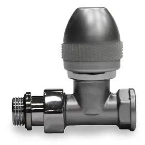 Вентиль SR Rubinetterie Ovus прямой 1/2", цвет матовый никель (0436-1500NS00)