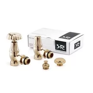 Комплект угловых вентилей SR Rubinetterie Floral Old Style 1/2" цвет золото (K337-1500D000)