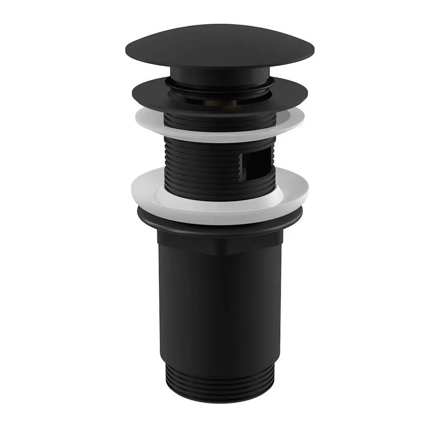 Сливной набор для раковины AlcaPlast (A392BLACK) черный матовый