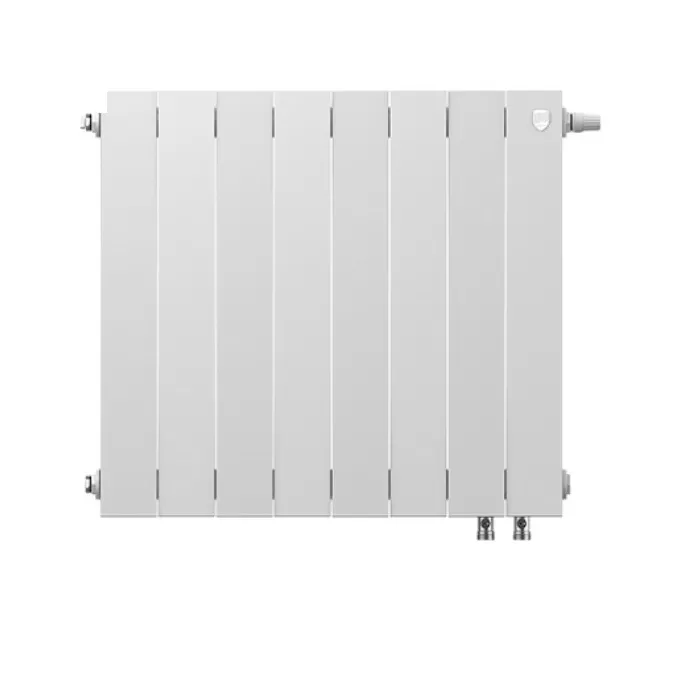Биметаллический радиатор Royal Thermo PianoForte 500 Bianco Traffico VDR 8 секций, с нижним подключением