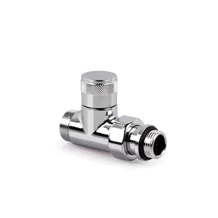 Прямой запорный клапан SR Rubinetterie Tondera 1/2"х3/4" E, цвет черный (0675-1500VCES)