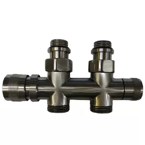 Узел нижнего подключения SR Rubinetterie Tondera прямой 1/2"х3/4"Е Хром матовый (0682-1500CSE0)