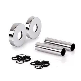 Комплект трубок SR Rubinetterie 15х1,0 с наружной резьбой 1/2"х15 и отражателями, цвет бронза (A491-1500ZE15)